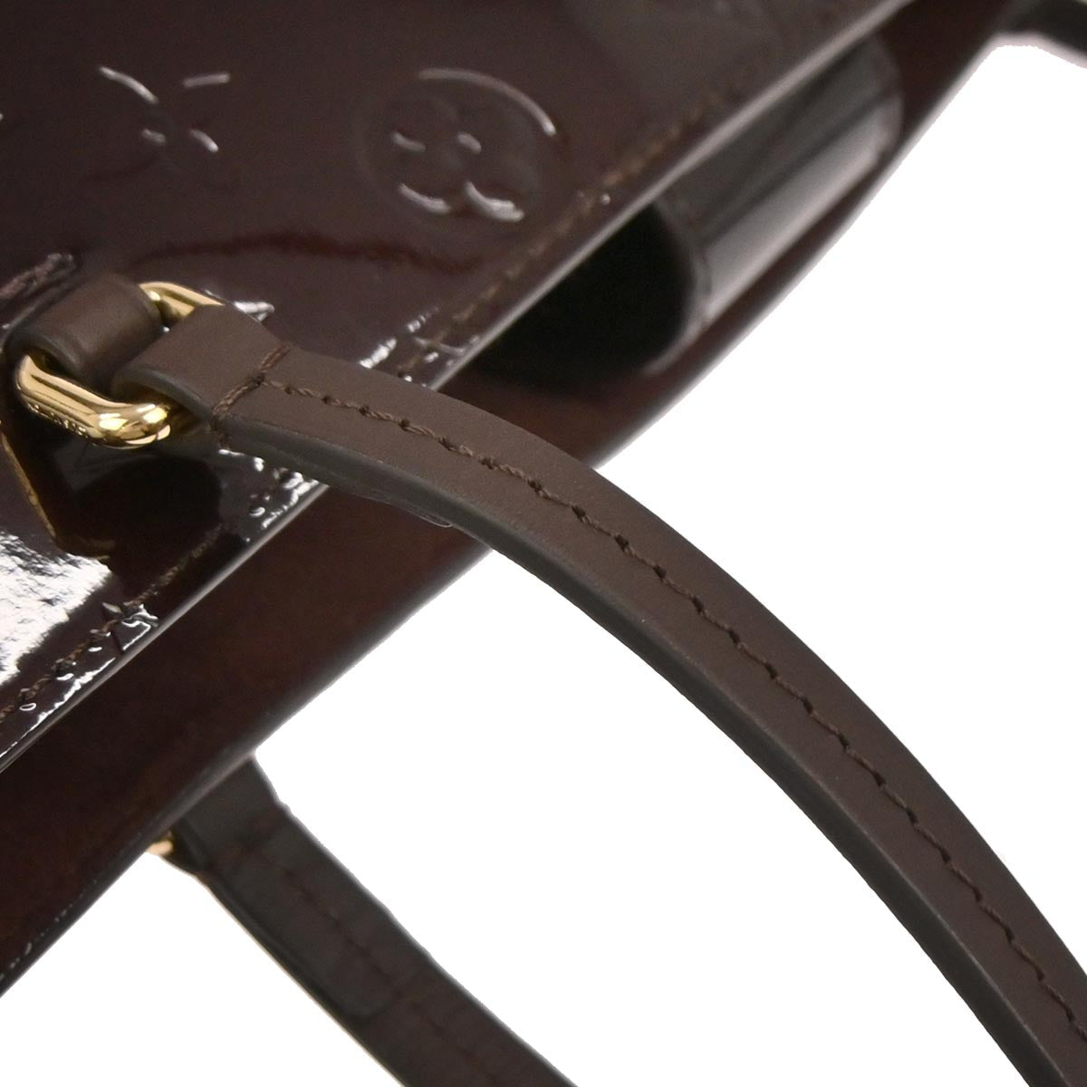 Louis Vuitton 2017 Dark Purple Vernis Long Beach MM Tote Bag M90475