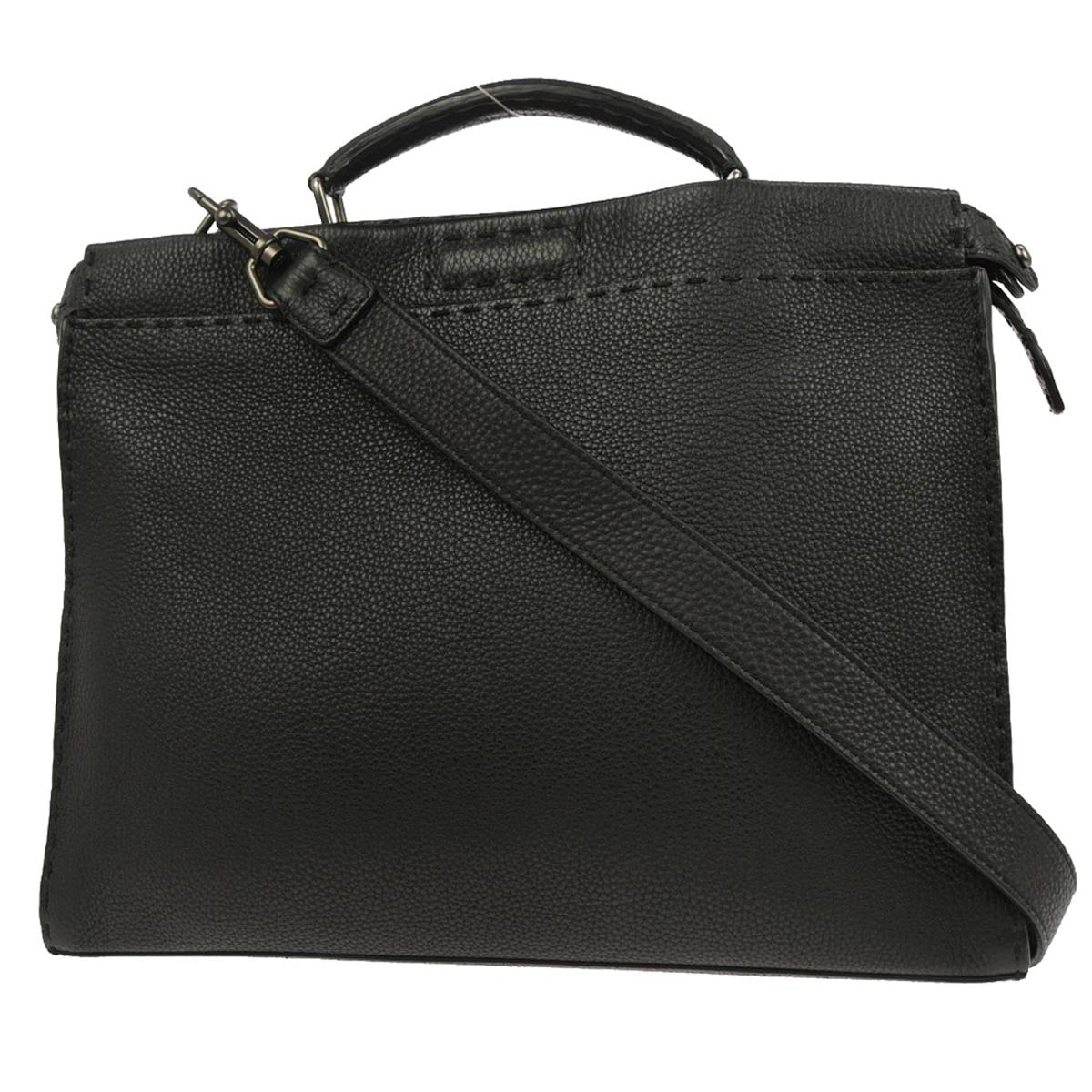 Fendi Black Peekaboo Fit ster 2way Selleria Shoulder Handbag