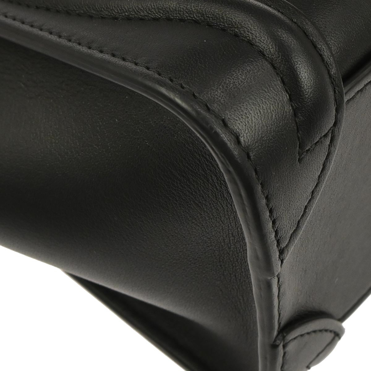 Celine Black Nano Luggage 2way Shoulder Tote Bag