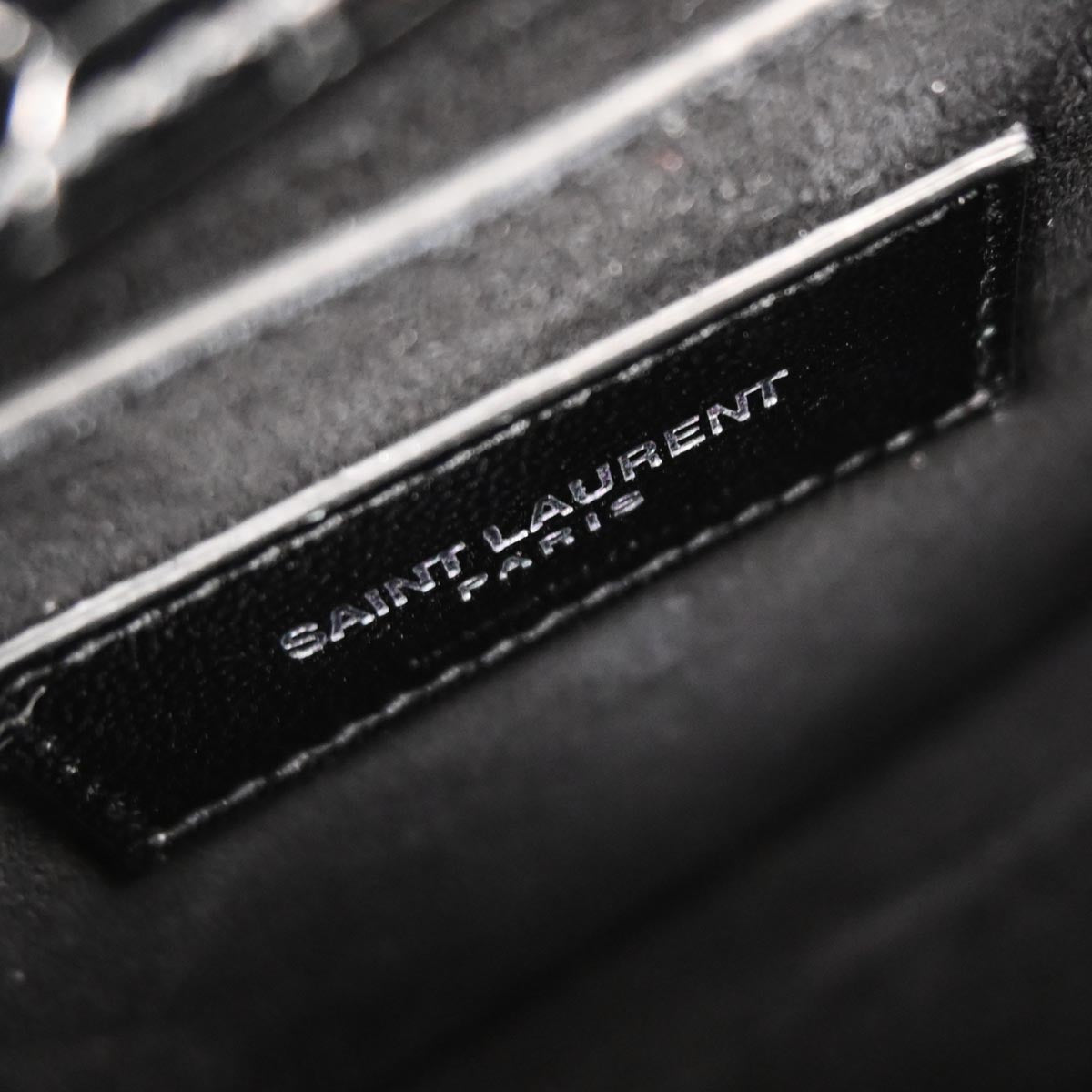 Saint Laurent Black Embossed Leather Sunset Shoulder Bag