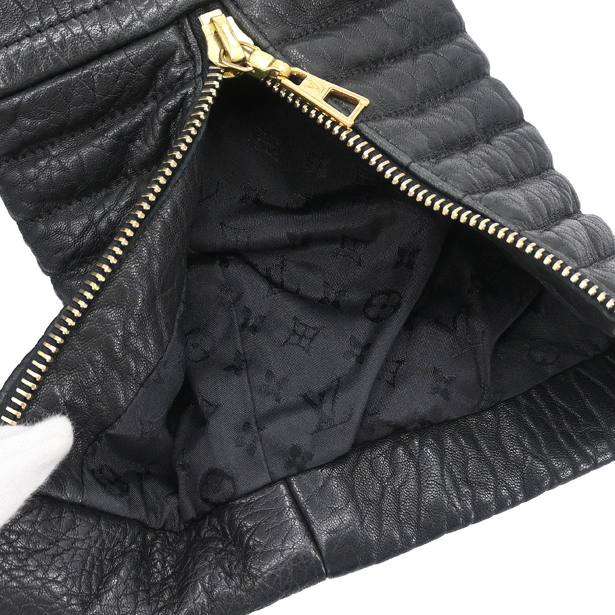 Louis Vuitton 2012 Single Breasted Lambskin Jacket Black #38