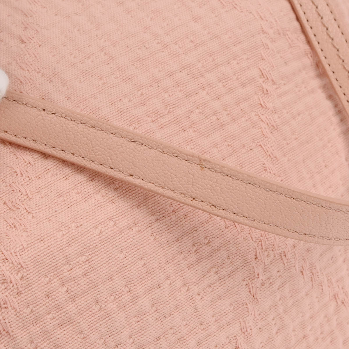 Chanel 2019 Light Pink Canvas Deauville 2way Shoulder Tote Bag