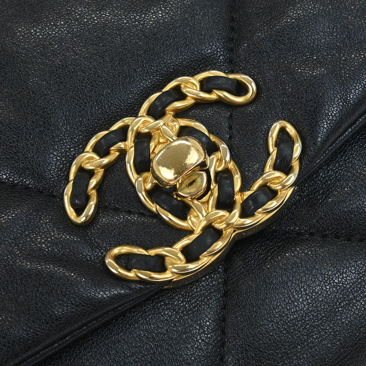 Chanel 2019 Black Calfskin Chanel 19 Dix-neuf 2way Handbag