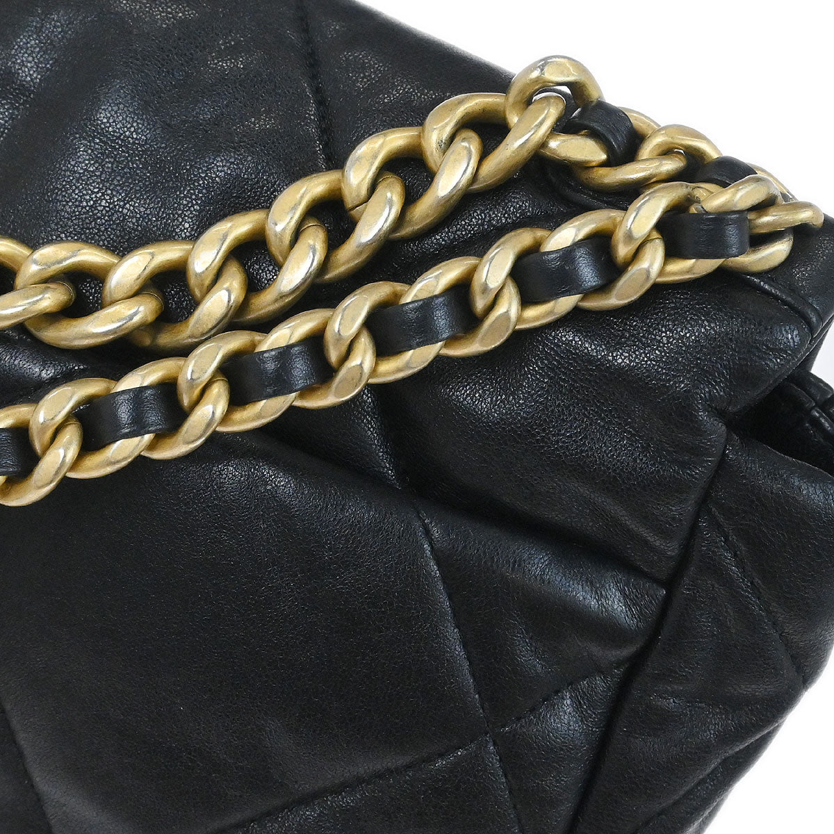 Chanel 2019 Black Calfskin Chanel 19 Dix-neuf 2way Handbag