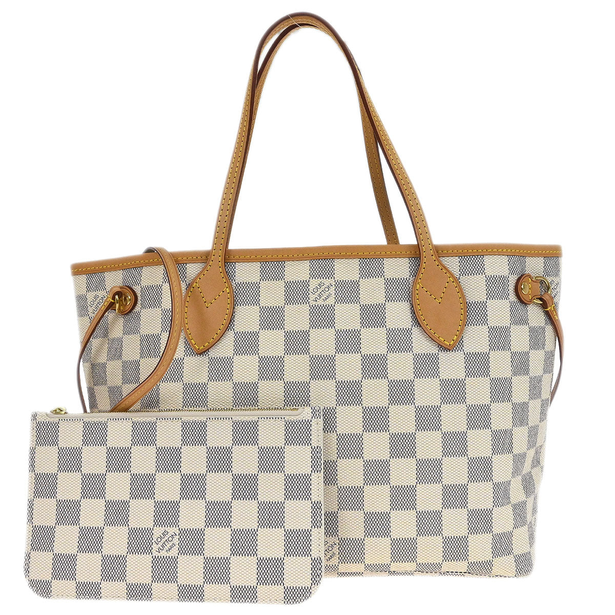 Louis Vuitton Damier Azur Neverfull NM PM Tote Handbag N41362