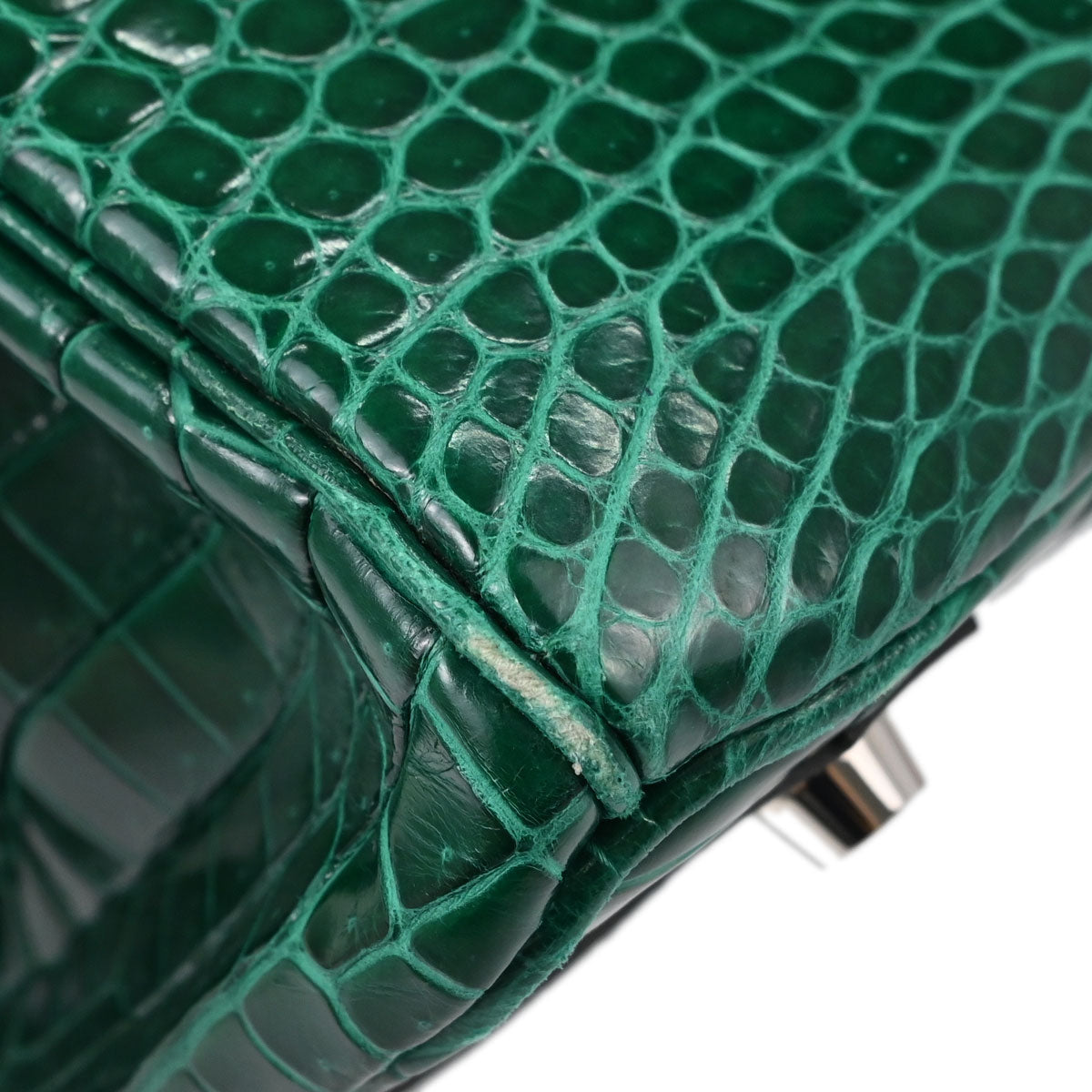 Hermes * Vert Emerald Porosus Birkin 30 Handbag