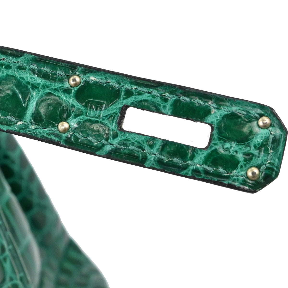 Hermes * Vert Emerald Porosus Birkin 30 Handbag