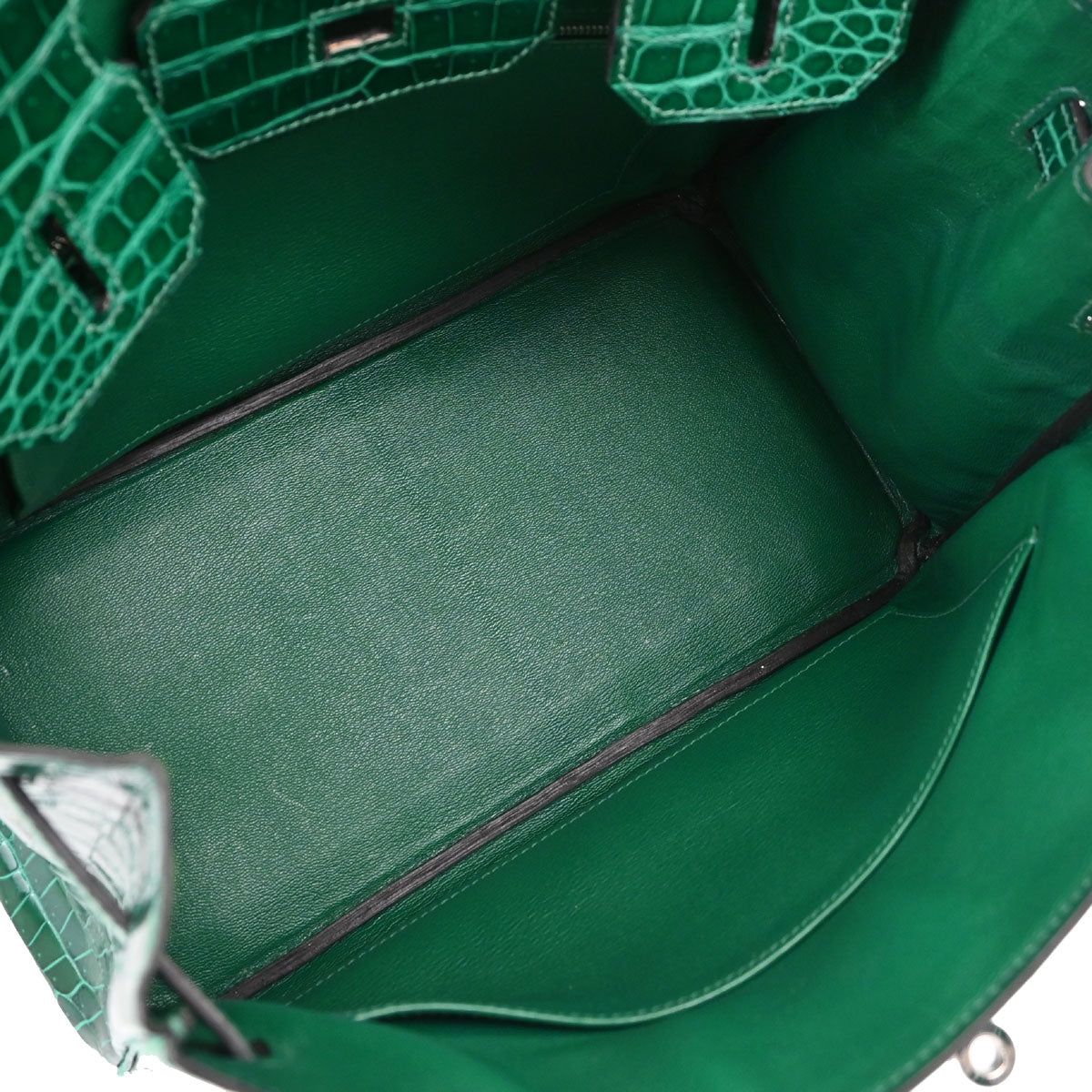 Hermes * Vert Emerald Porosus Birkin 30 Handbag