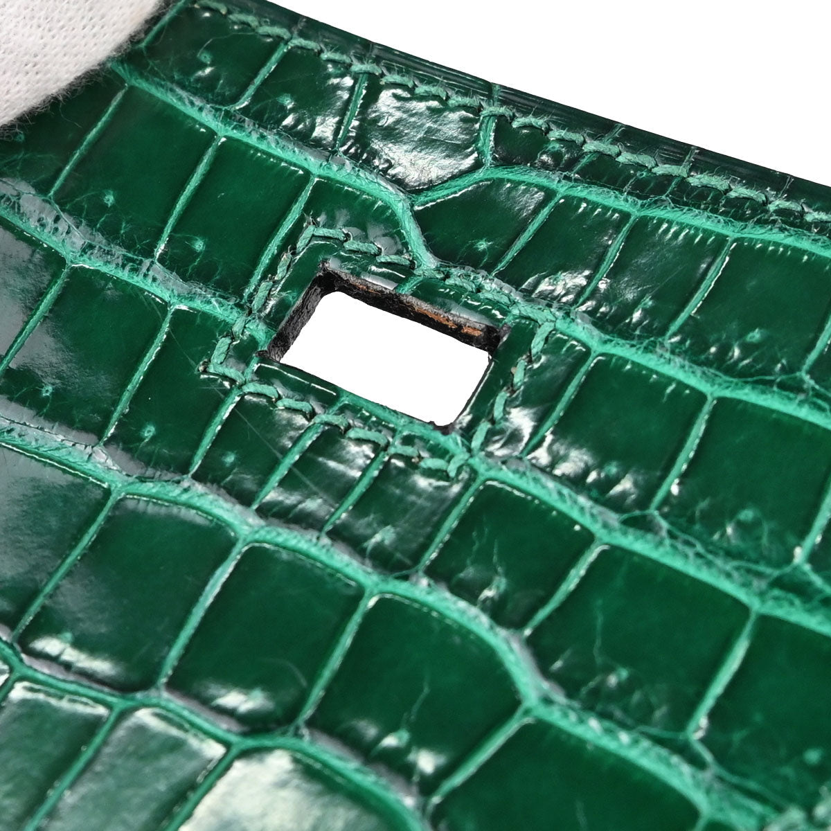 Hermes * Vert Emerald Porosus Birkin 30 Handbag