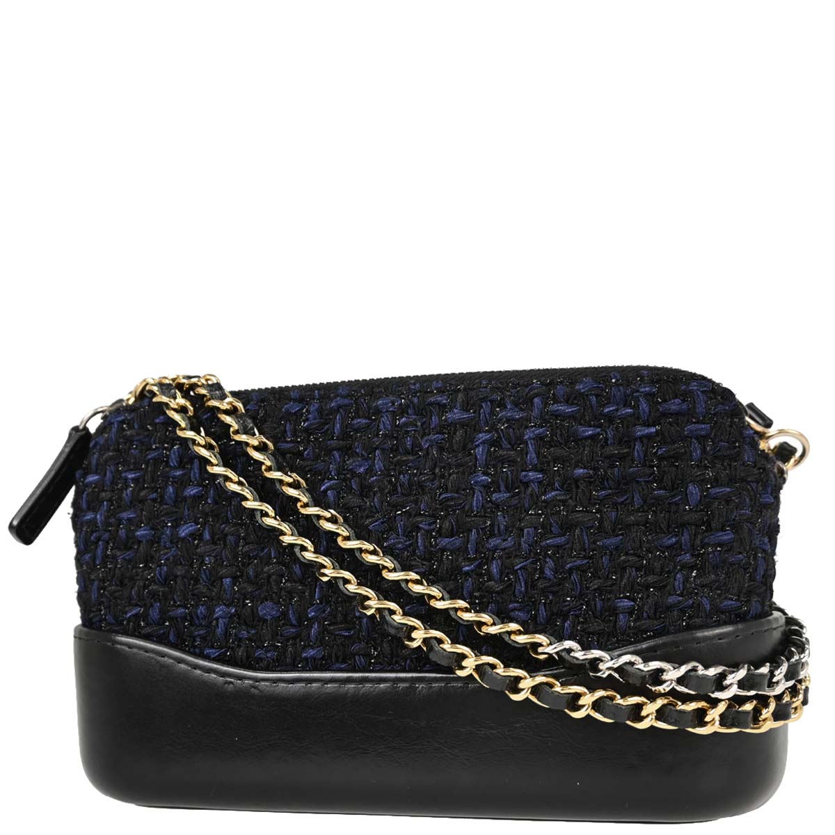 Chanel Navy Tweed Gabrielle WOC Wallet on Chain Shoulder Bag