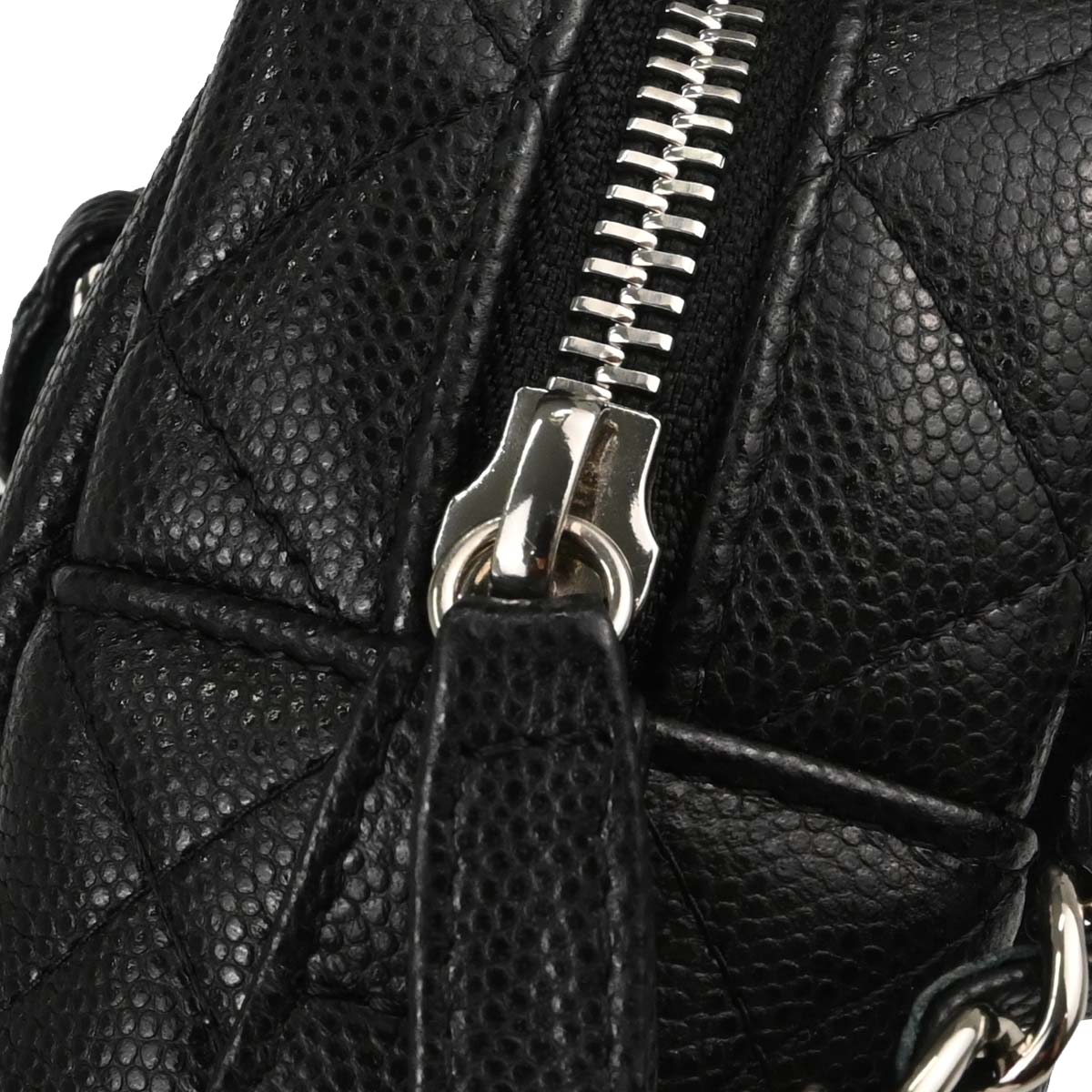 Chanel 2018-2019 Black Caviar Skin Camera Bag Small