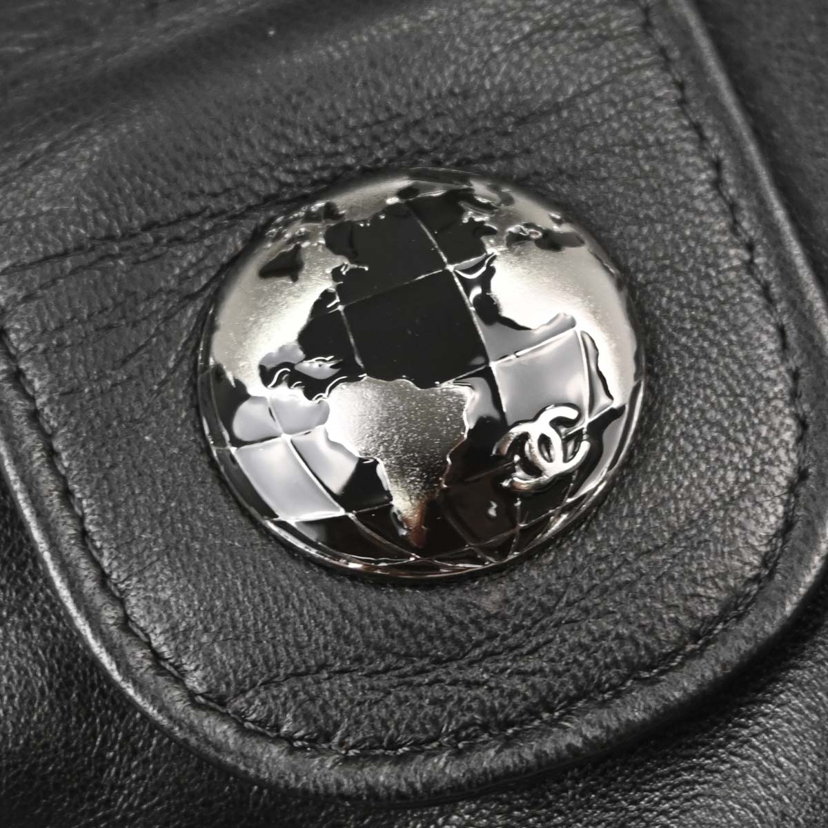 Chanel 2013-2014 Globe Trotter Lambskin Clutch Bag