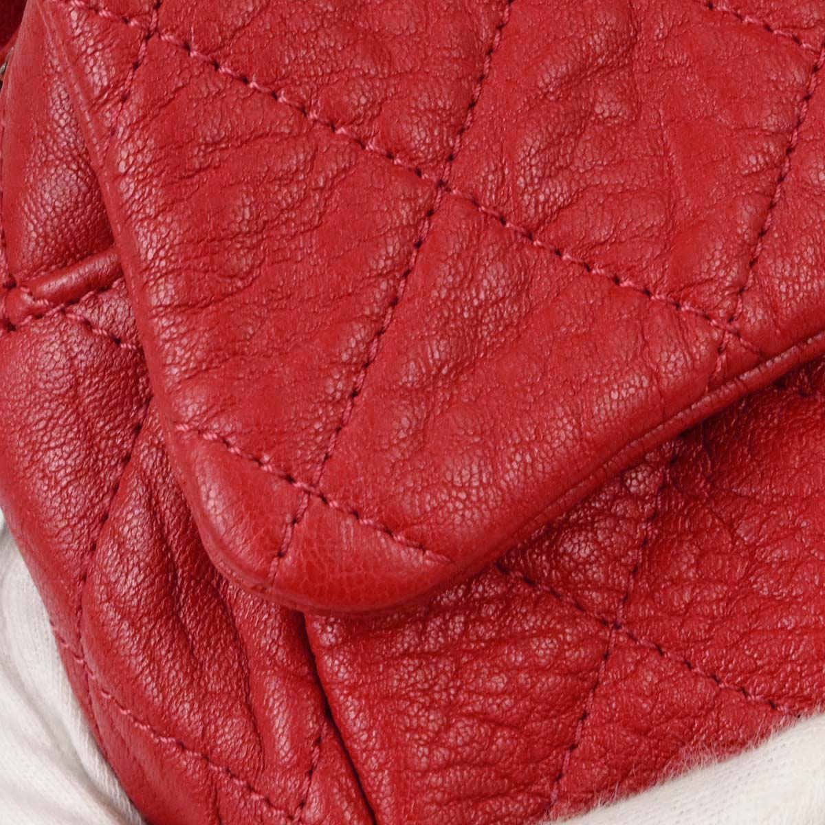 Chanel 2015-2016 Red Calfskin Easy Double Chain Flap Bag