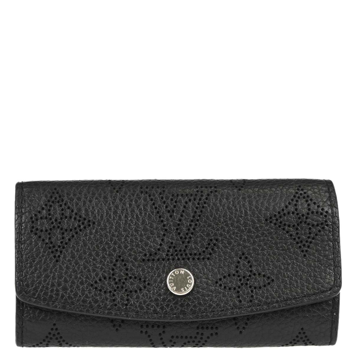Louis Vuitton Black Mahina Multicles 4 Key Case M64054 Small Good