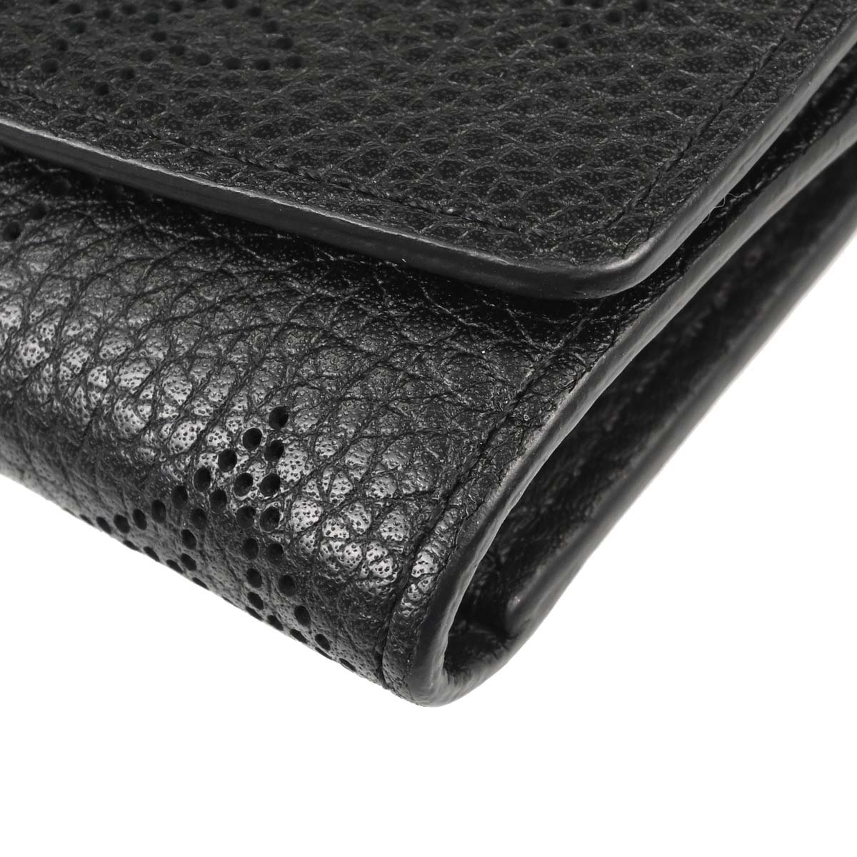 Louis Vuitton Black Mahina Multicles 4 Key Case M64054 Small Good