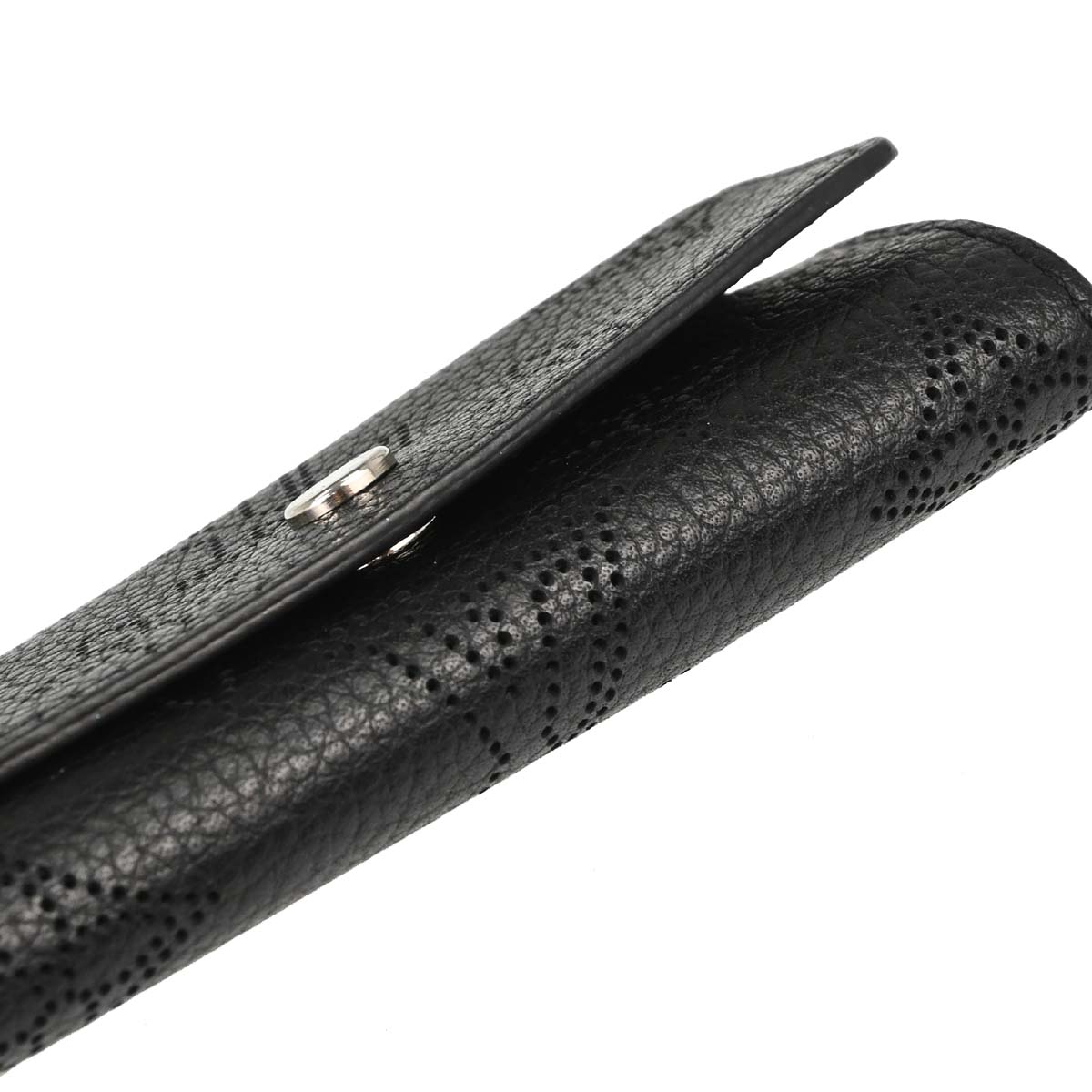 Louis Vuitton Black Mahina Multicles 4 Key Case M64054 Small Good