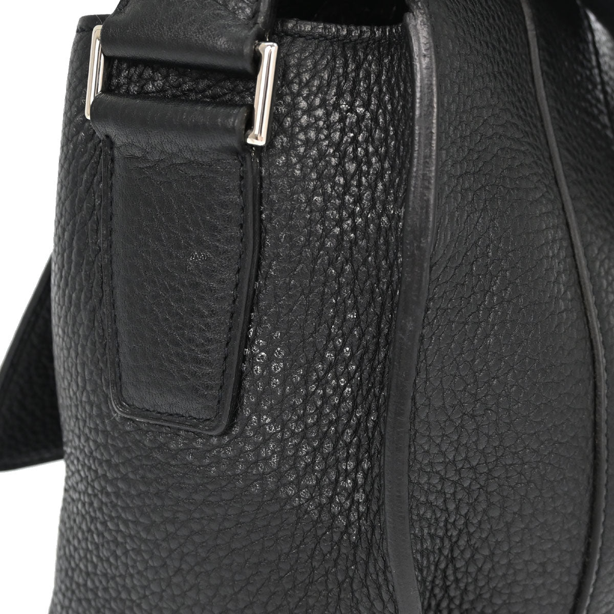Hermes Black Taurillon Clemence Alfred 35 Messenger Shoulder Bag