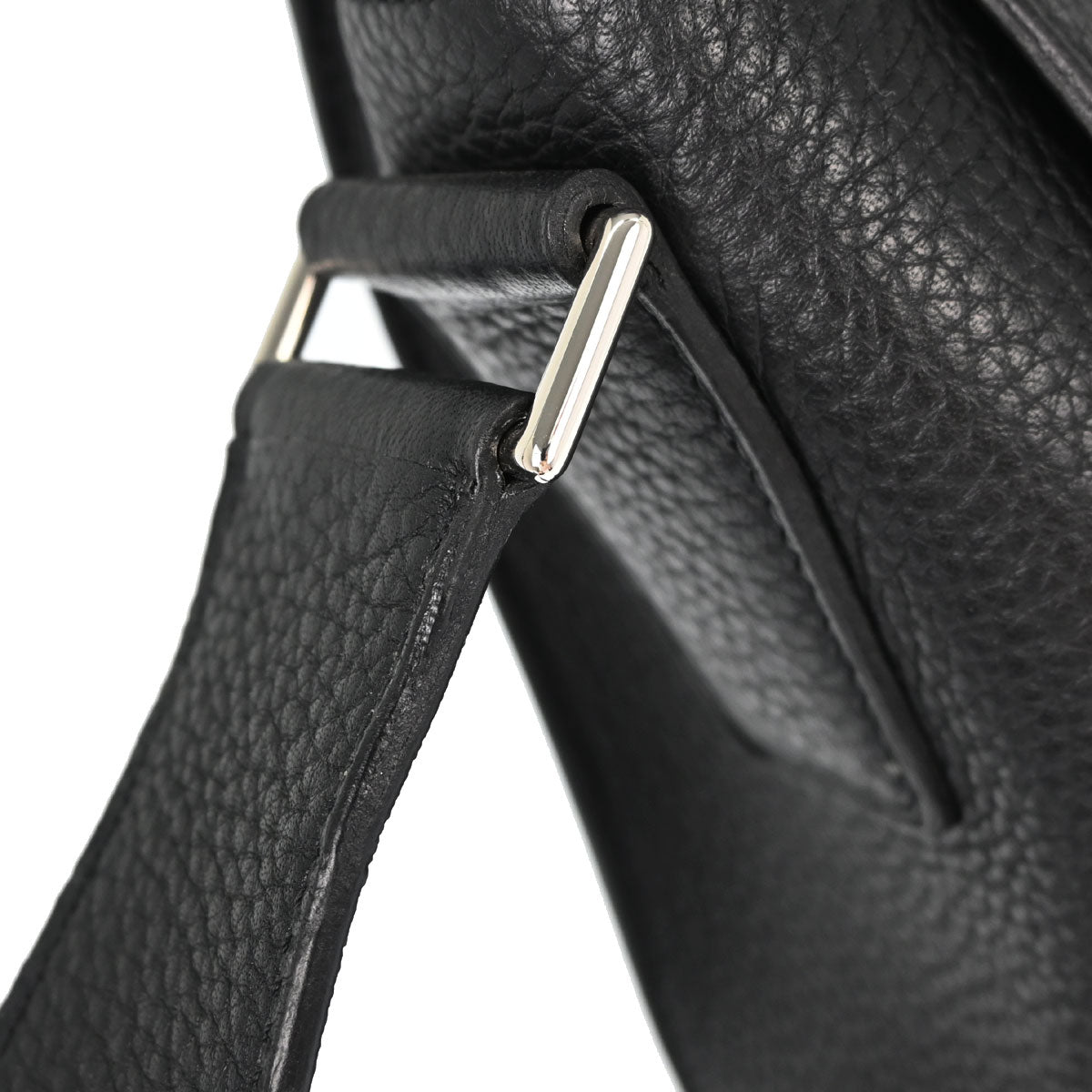 Hermes Black Taurillon Clemence Alfred 35 Messenger Shoulder Bag