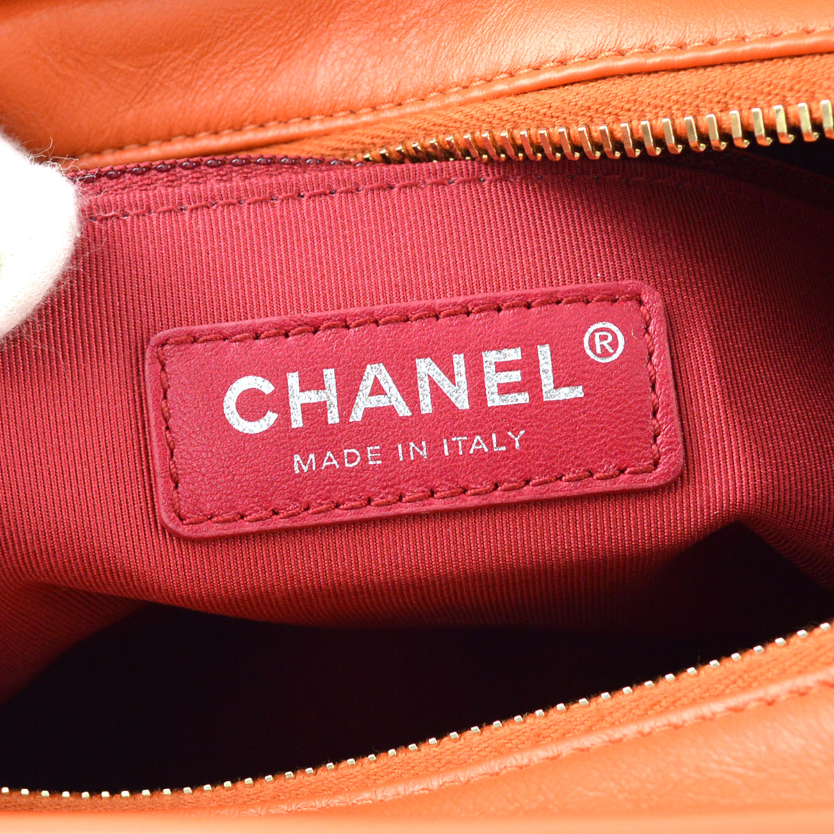 Chanel 2018-2019 Orange Calfskin Gabrielle Shoulder Bag