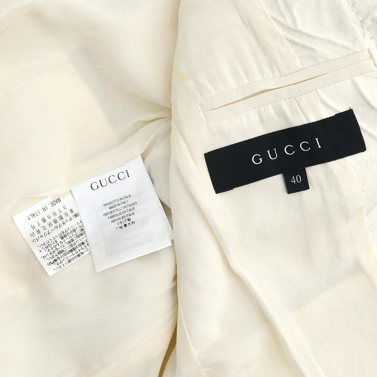 Gucci 2012 Single Breasted Jacket White #40