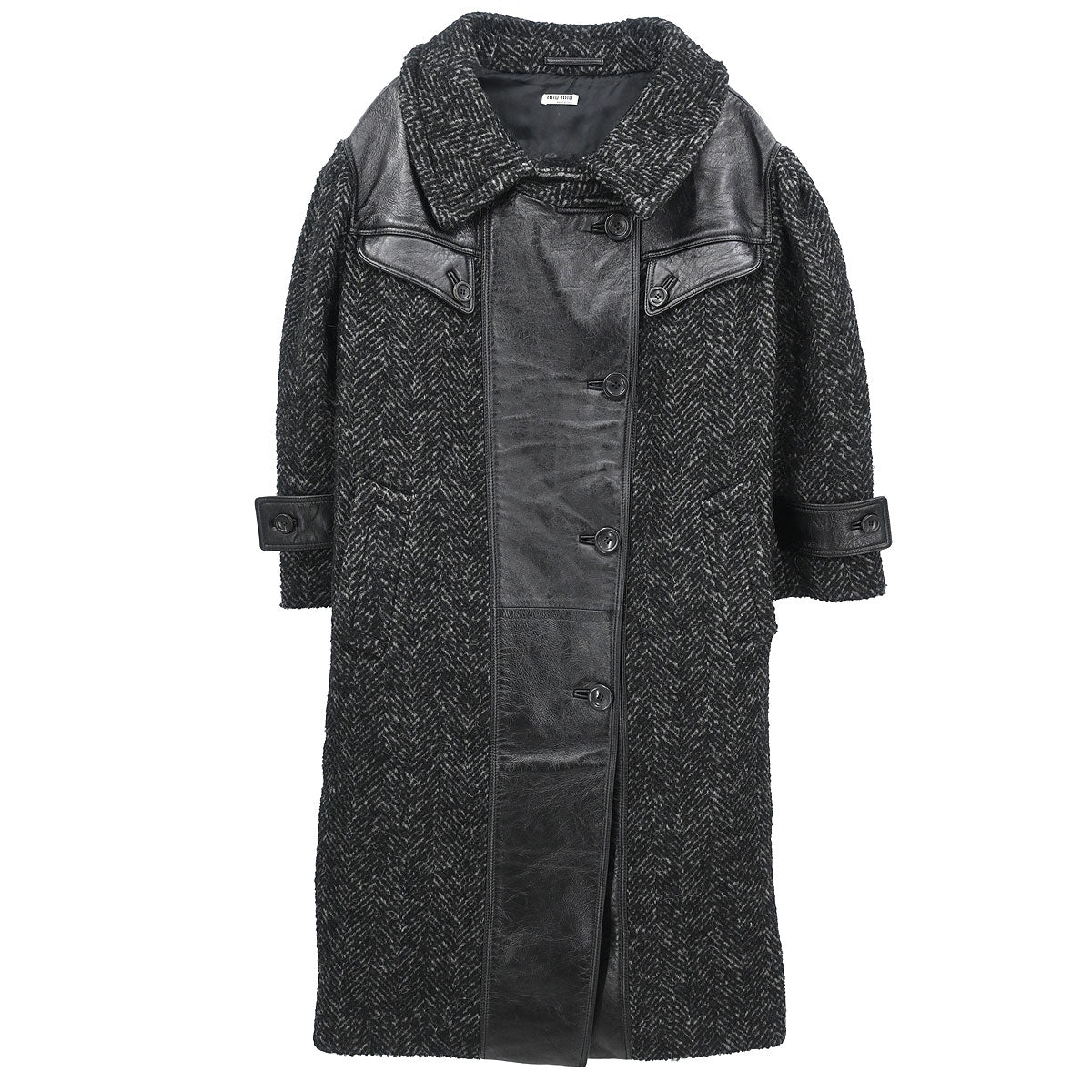Miu Miu 2018 Double Breasted Coat Black #36