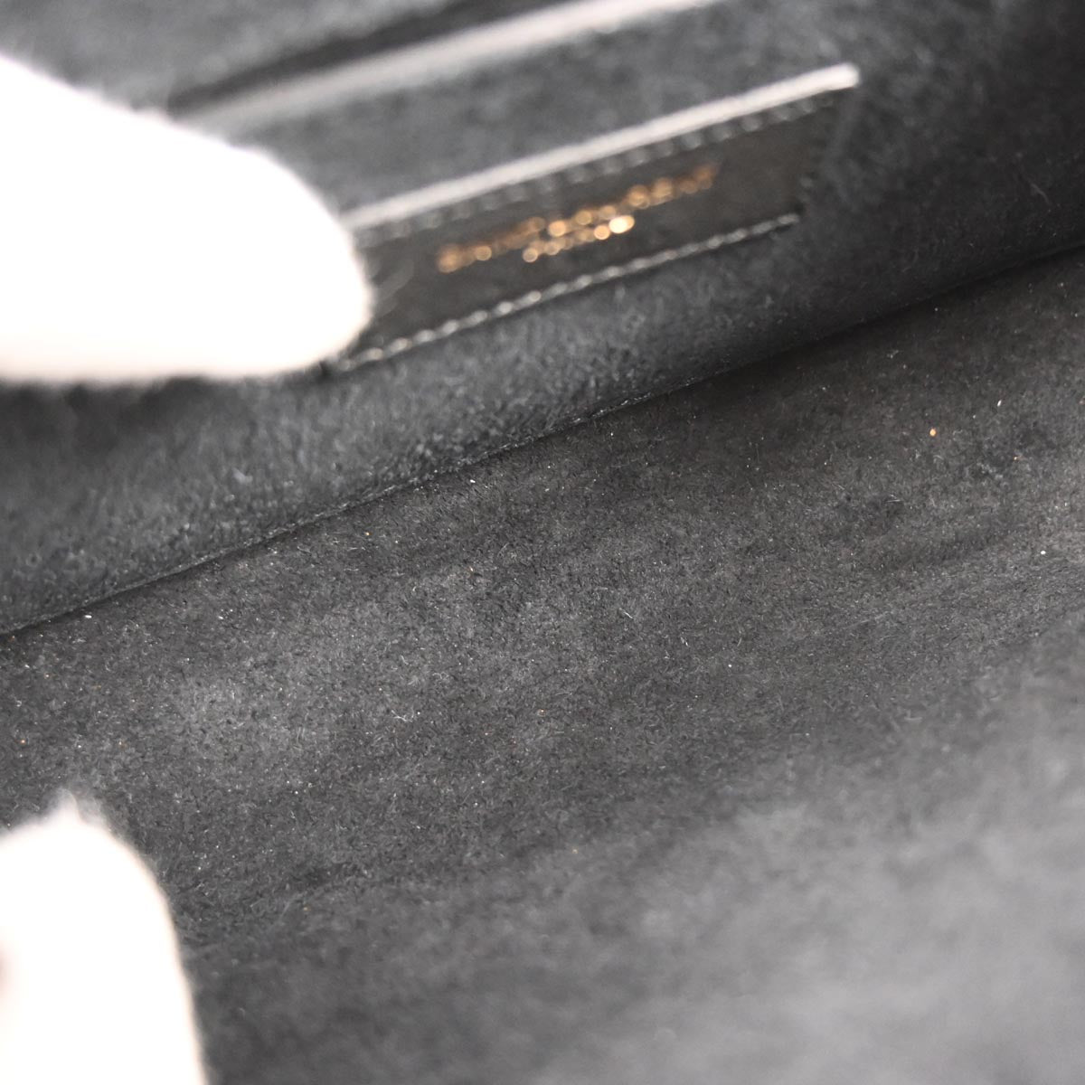 Saint Laurent Black Kate Heart Chain Shoulder Bag