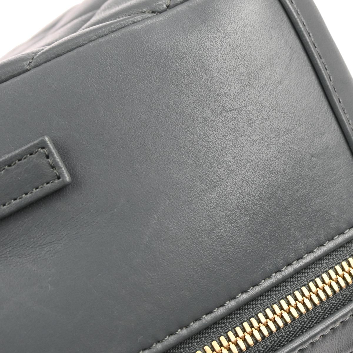 Chanel 2018-2019 Gray Lambskin Trendy CC Bowling Bag