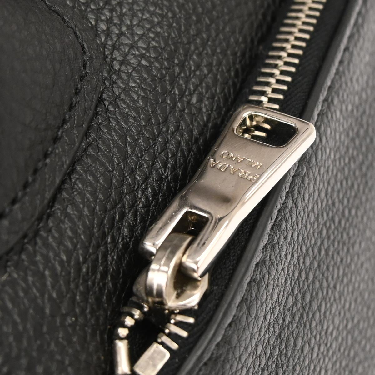 Prada Black Leather 2way Shoulder Tote Handbag