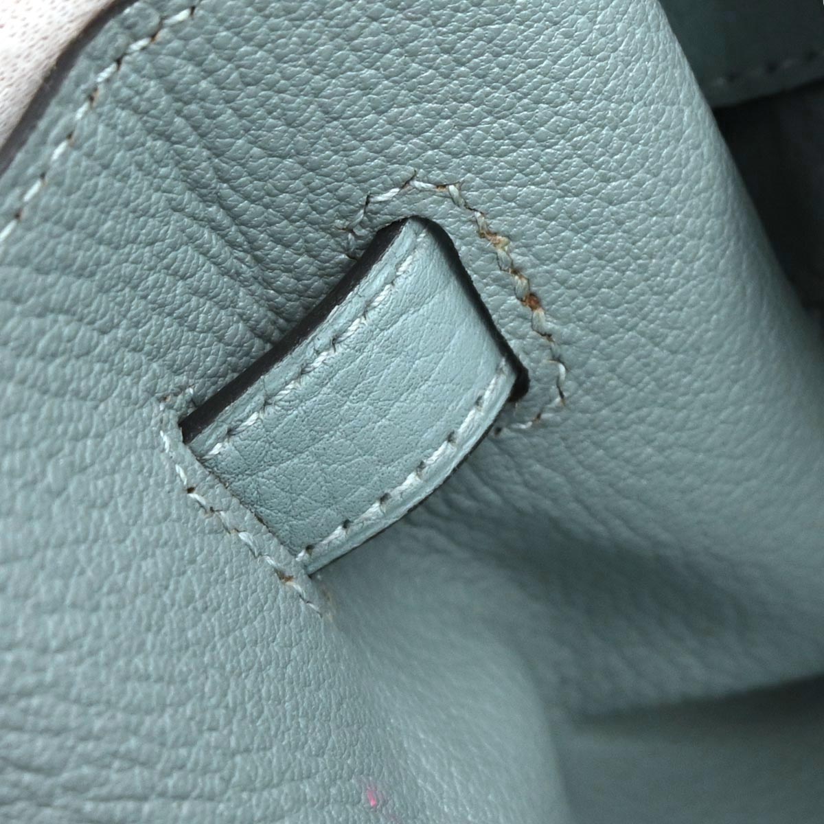 Hermes Ciel Taurillon Clemence Birkin 35 Handbag