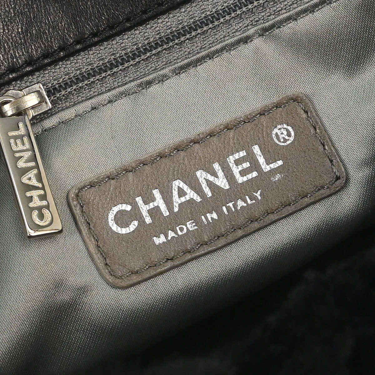 Chanel Black Lapin Fur Handbag