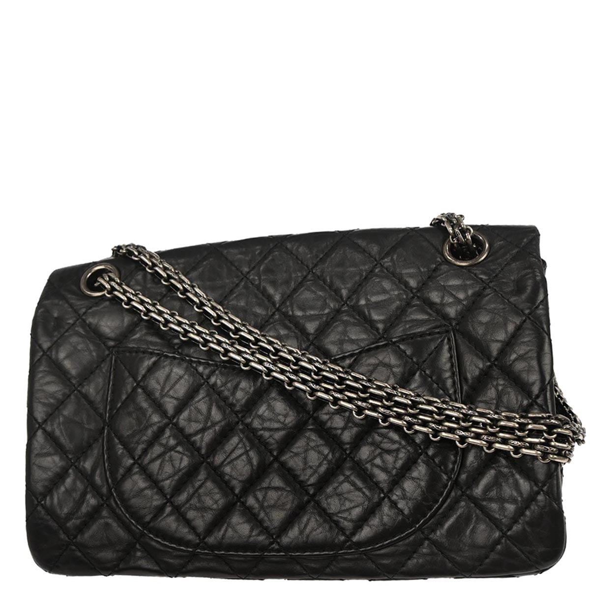 Chanel 2011 Black Calfskin Mademoiselle Lock Shoulder Bag