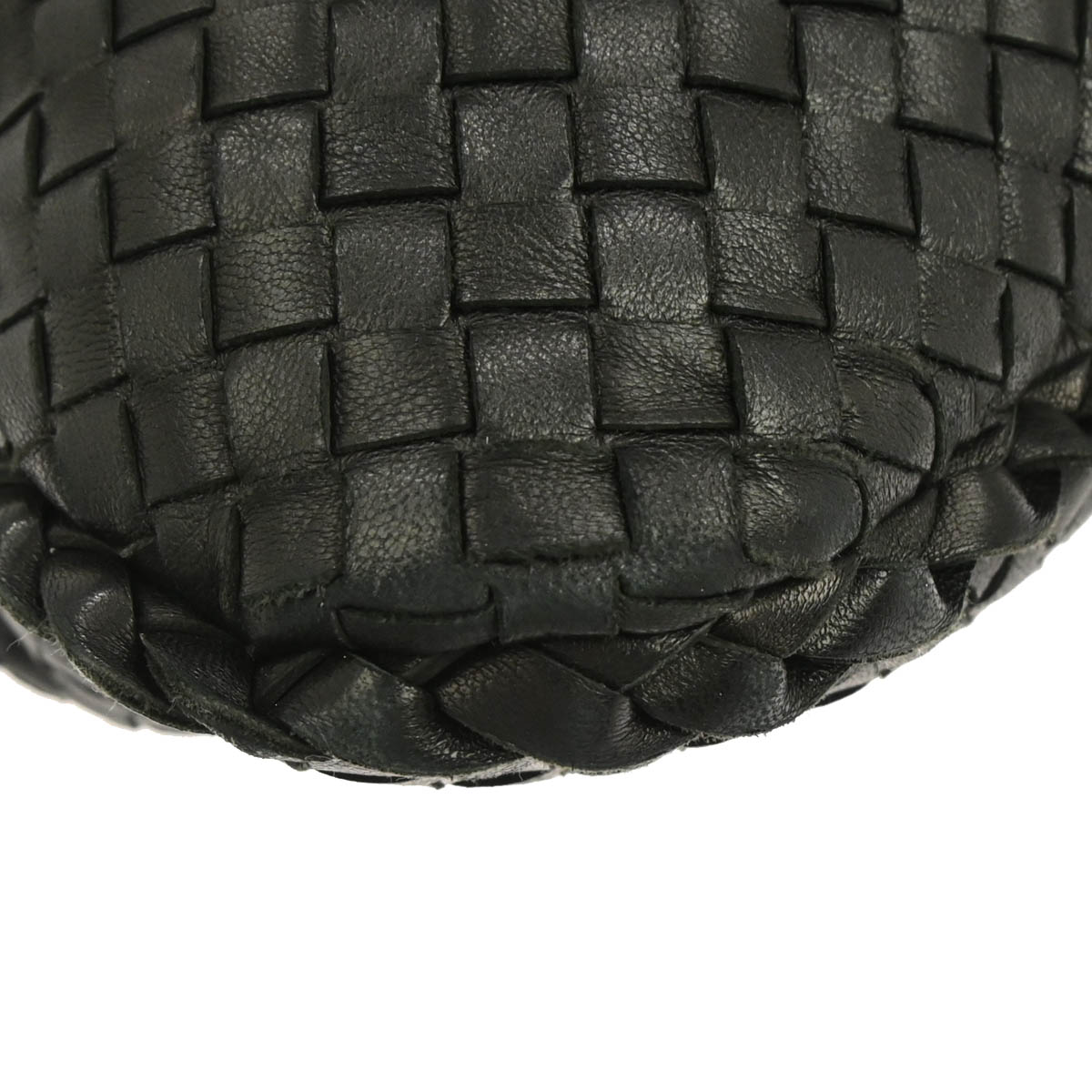 Bottega Veneta Black Lambskin Intrecciato Hobo Handbag