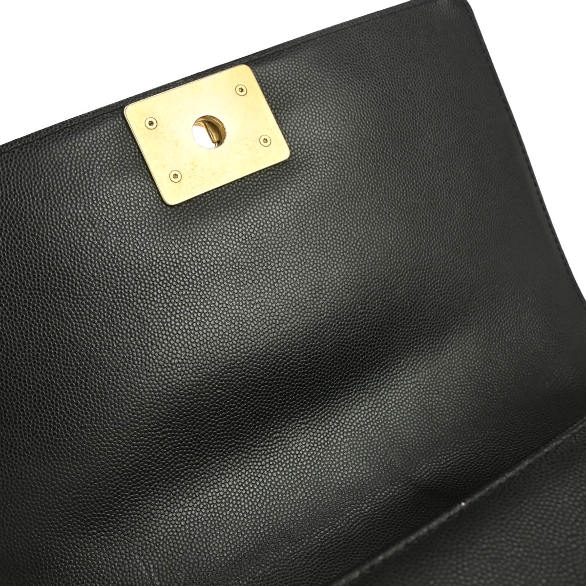 Boy Chanel 2019 Black Caviar Skin Medium Shoulder Bag