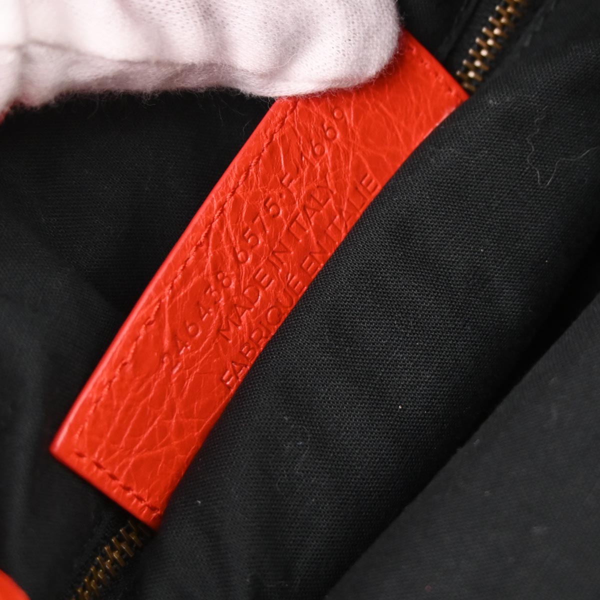 Balenciaga Red Classic Mini Pompon 2way Shoulder Handbag