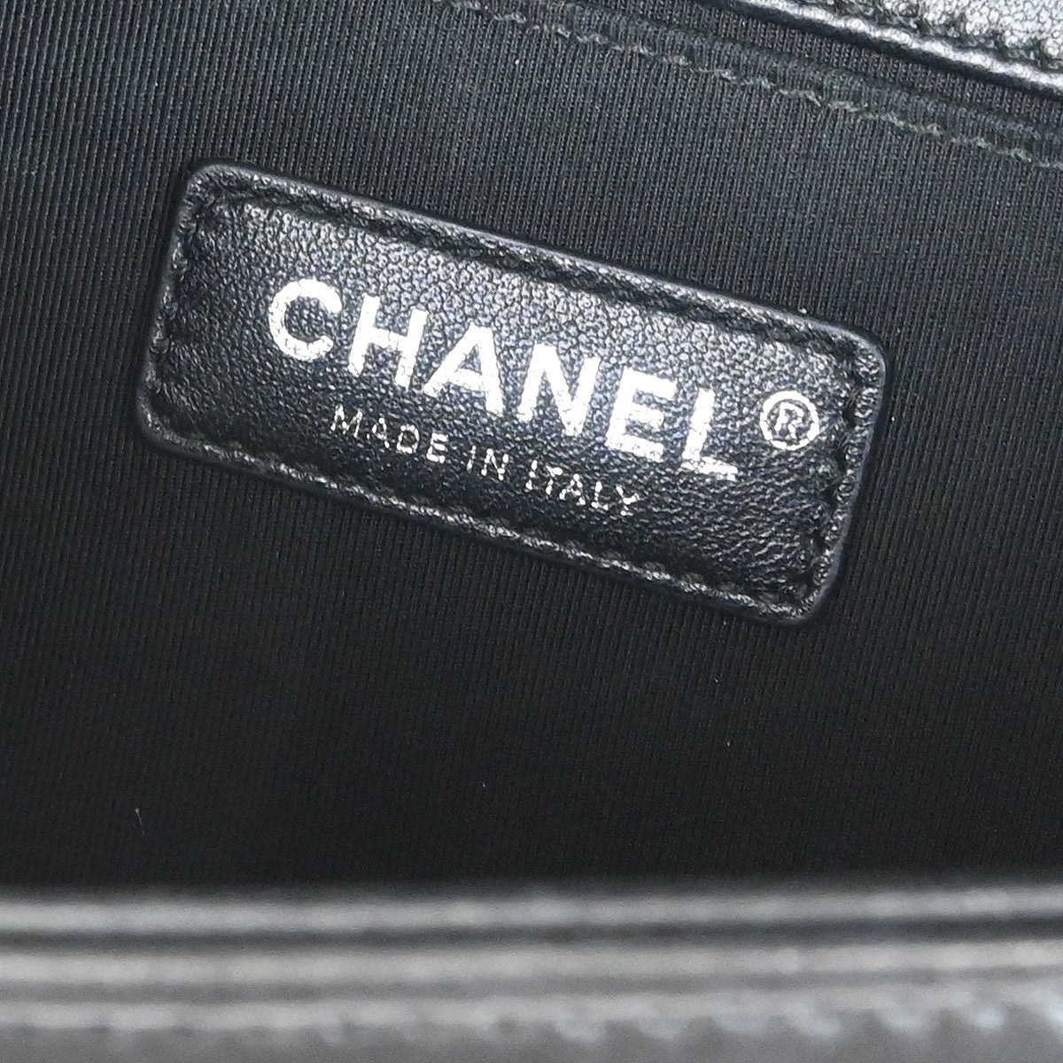 Boy Chanel 2017-2018 Black Lambskin Sequins Medium Shoulder Bag