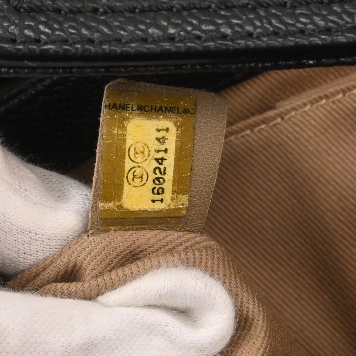 Chanel Black Caviar Skin Mademoiselle Lock Shoulder Bag