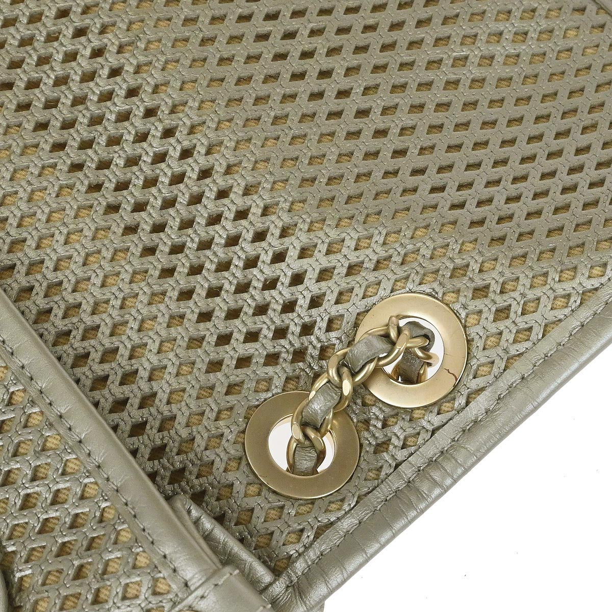 Chanel 2012-2013 Gold Perforated Calfskin French Riviera Shoulder Bag