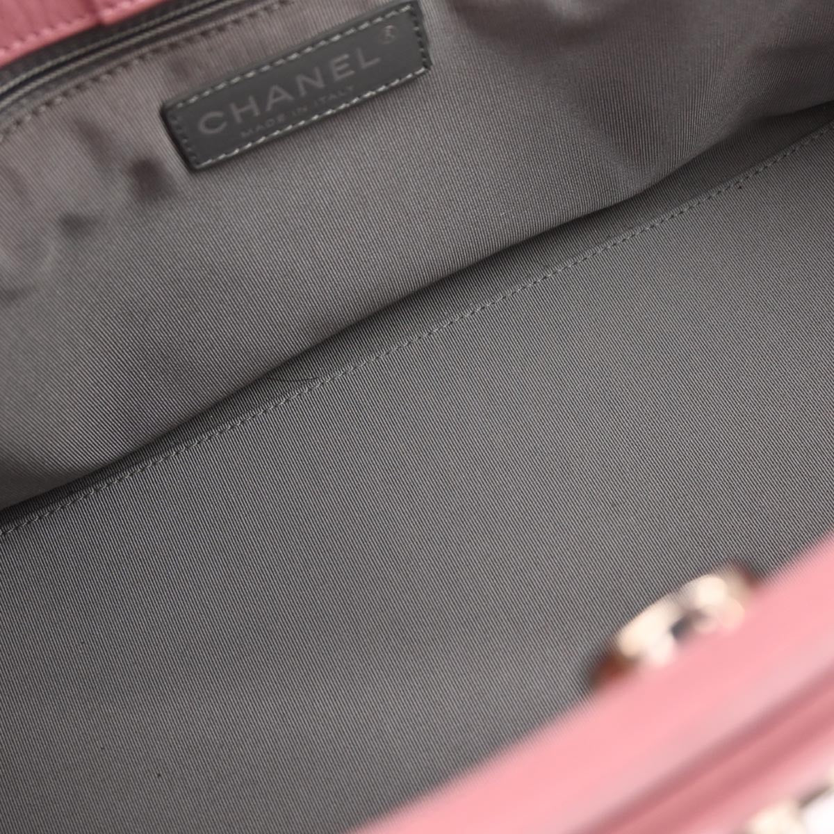 Chanel 2014-2015 Pink Deerskin Executive Cerf Tote Bag