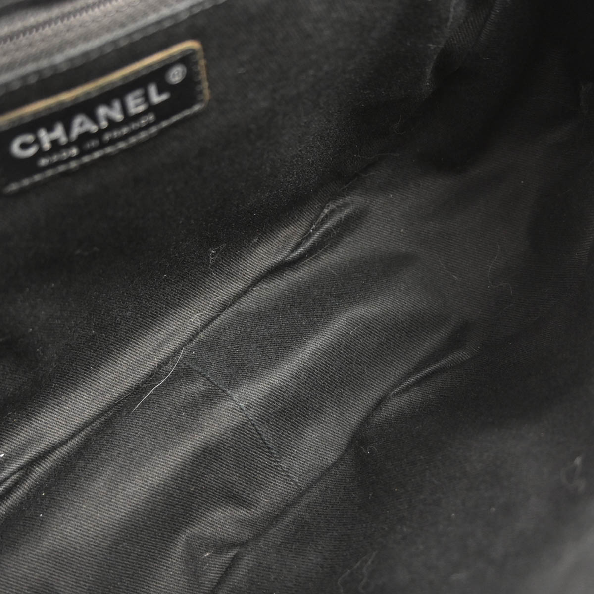 Chanel 2010-2011 Metallic Gold Caviar Skin Half Moon Flap Shoulder Bag