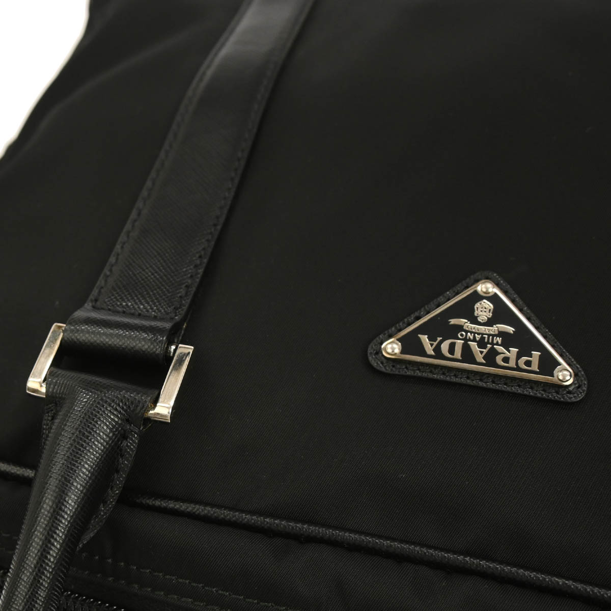 Prada Black Nylon Briefcase Handbag