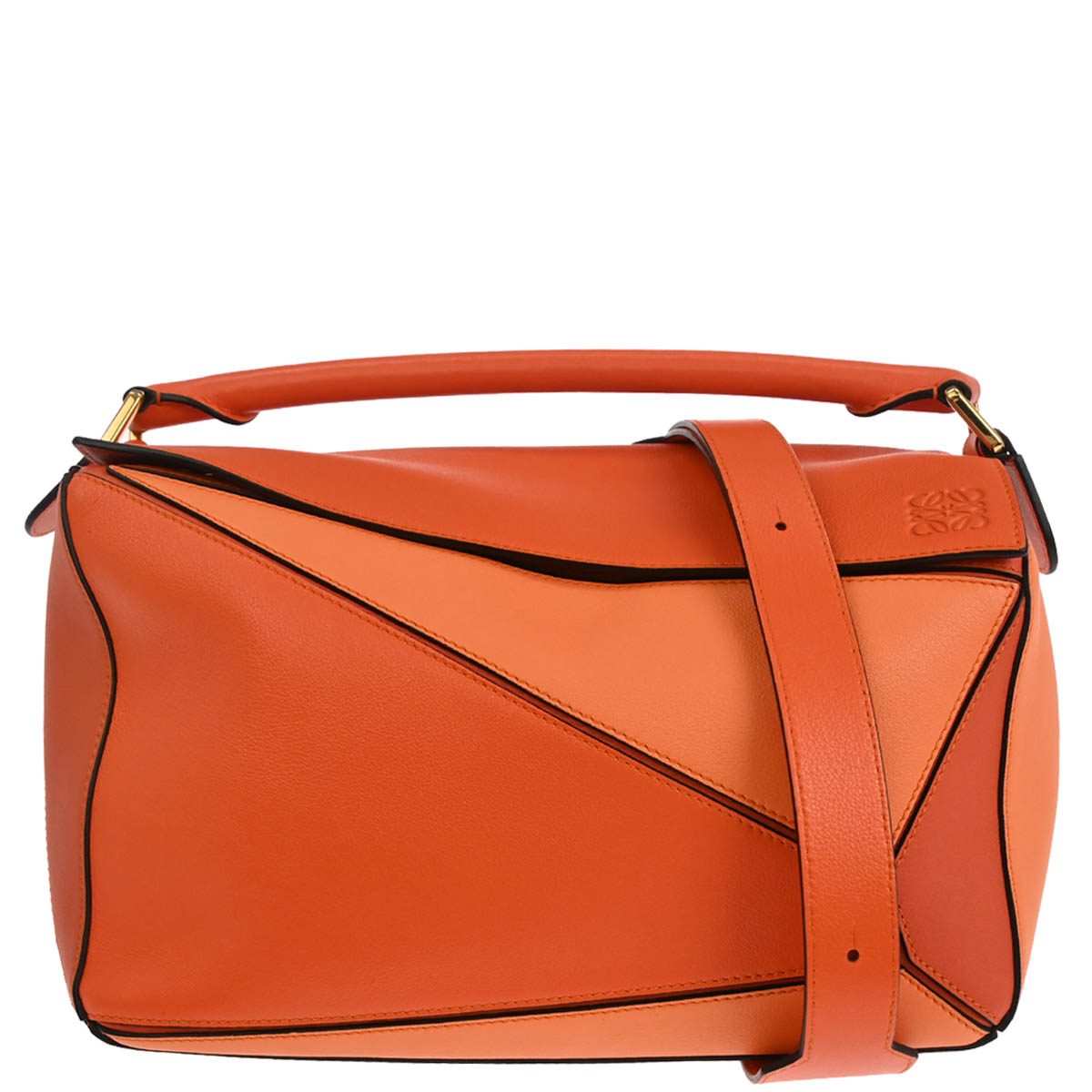 Loewe Orange Puzzle 2way Shoulder Handbag