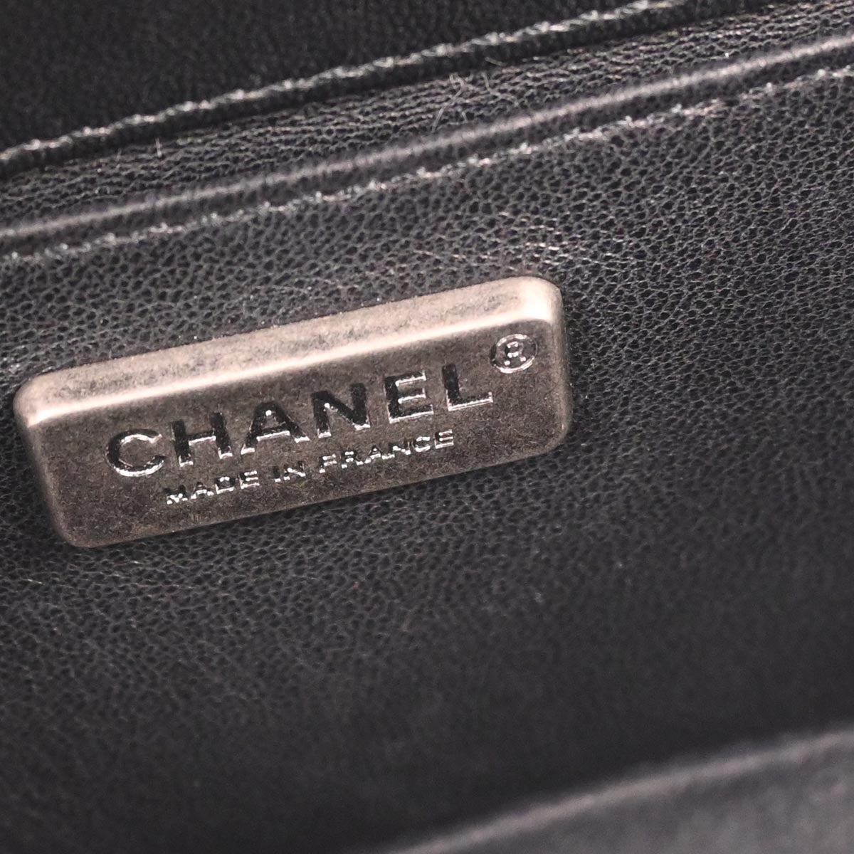 Boy Chanel Black Lambskin Fur Small Chain Shoulder Bag