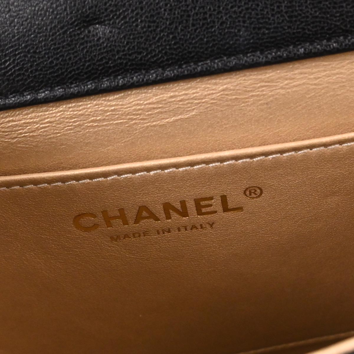 Chanel Black Lambskin Shoulder Bag