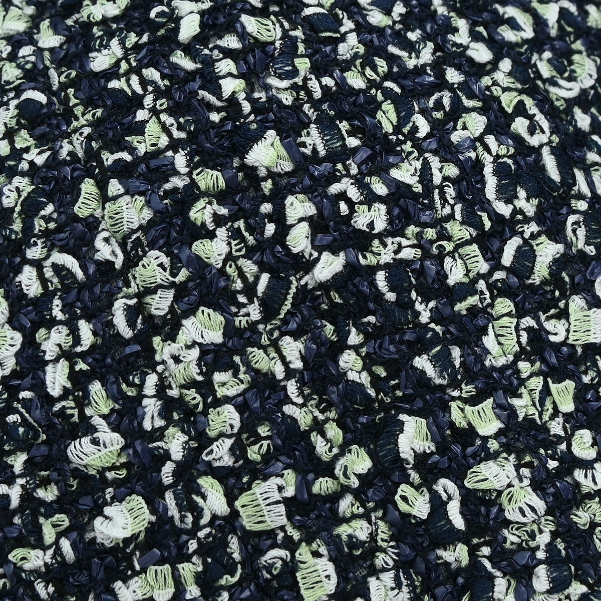Chanel 2018-2019 Collarless Single Breasted Tweed Jacket Green #44