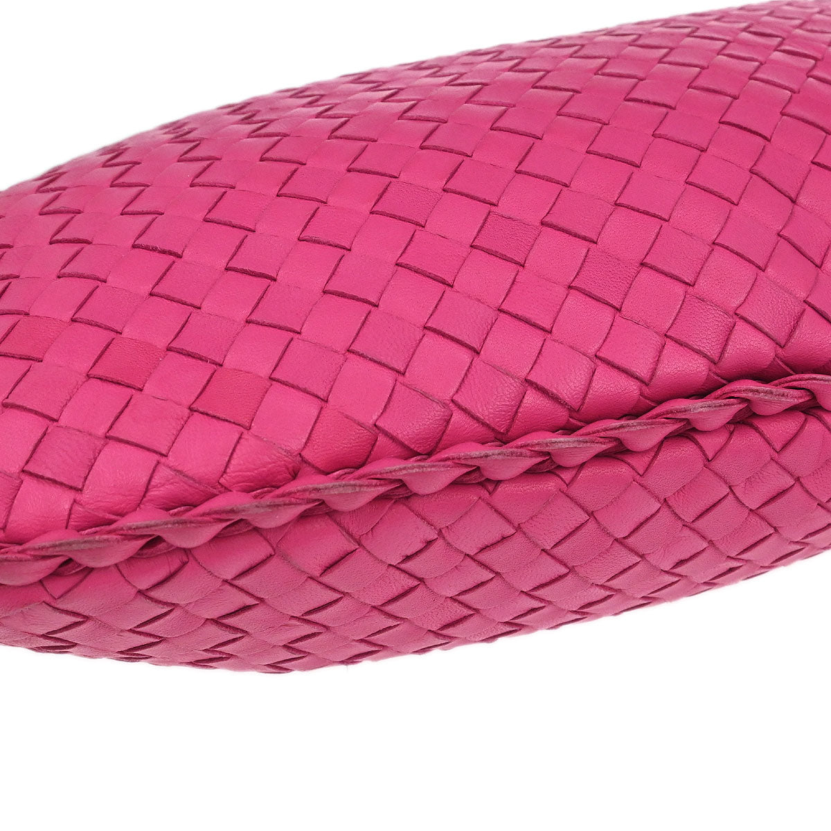 Bottega Veneta Pink Lambskin Intrecciato Hobo Handbag