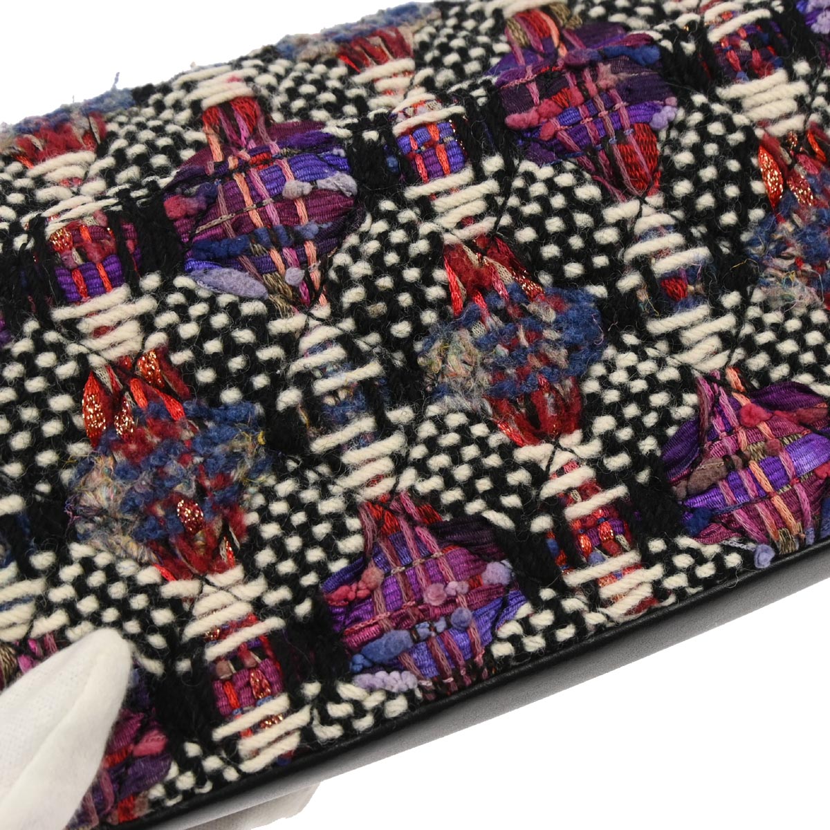 Chanel Black Tweed Lambskin Coco Corset Flap Bag Shoulder Bag