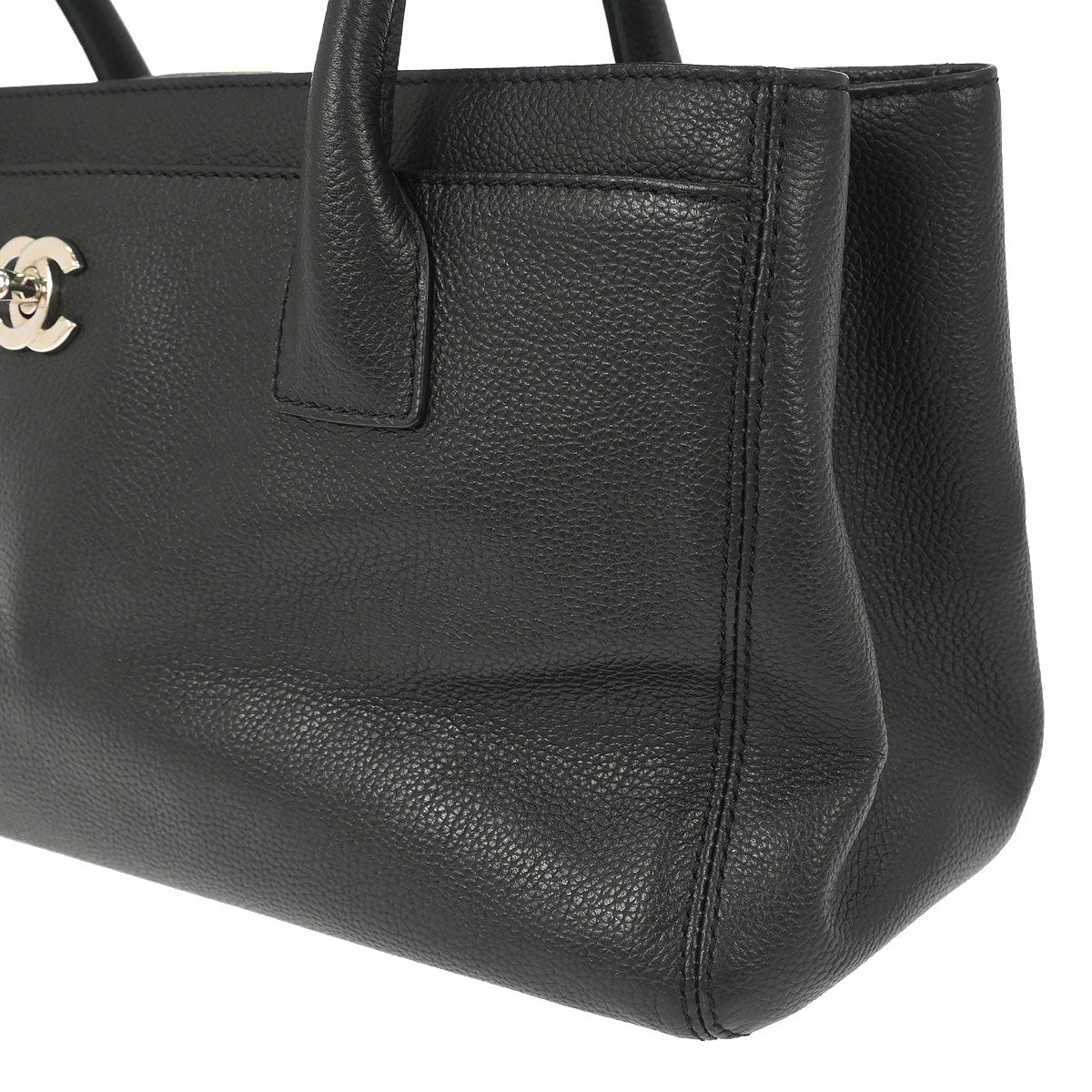 Chanel 2012-2013 Black Calfskin Executive Cerf Tote Bag