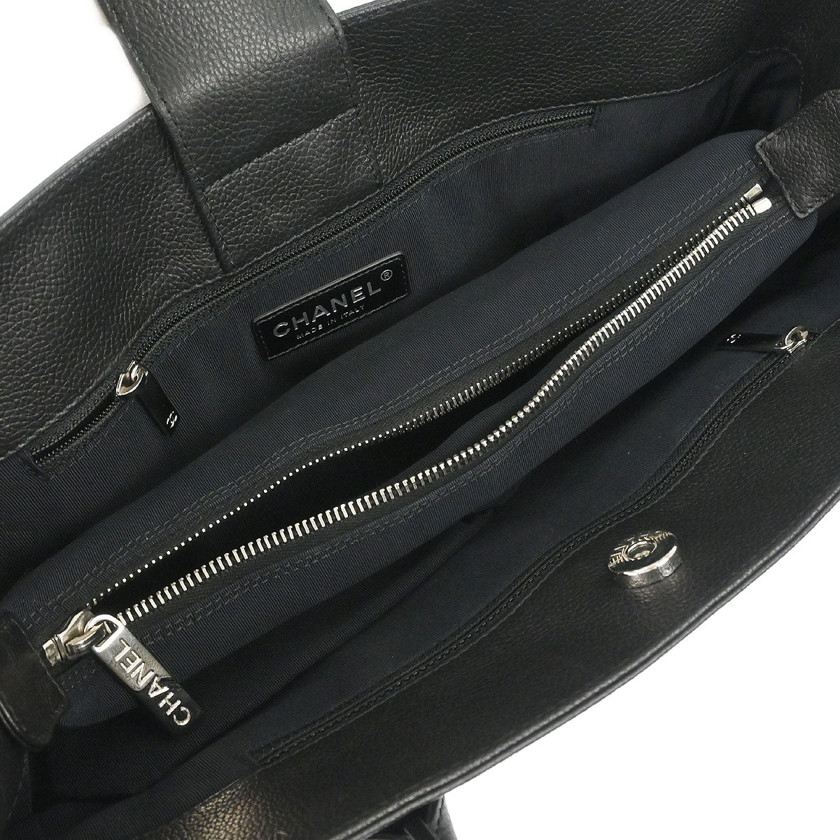 Chanel 2012-2013 Black Calfskin Executive Cerf Tote Bag