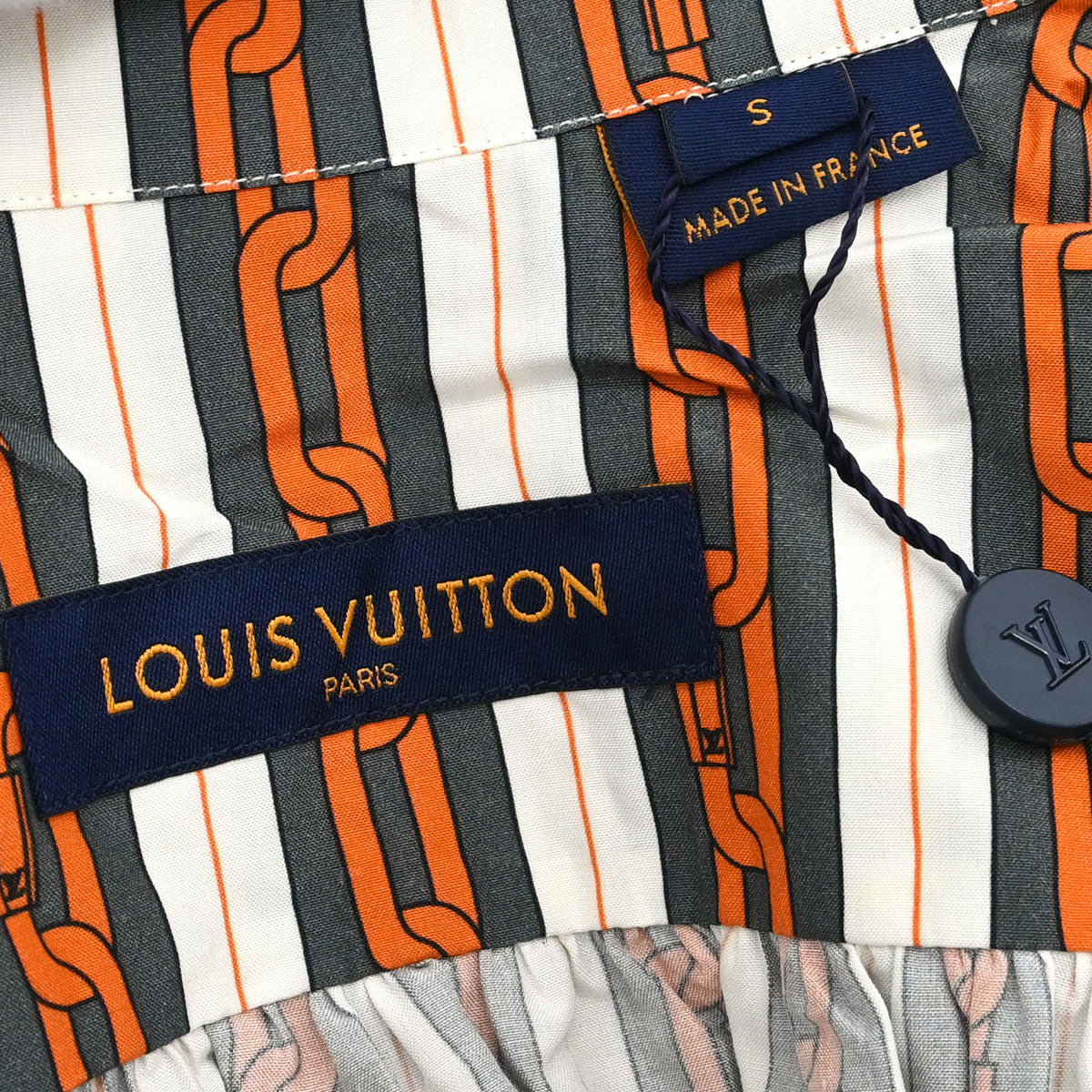 Louis Vuitton 2019 Striped Shirt Blouse Top White #S