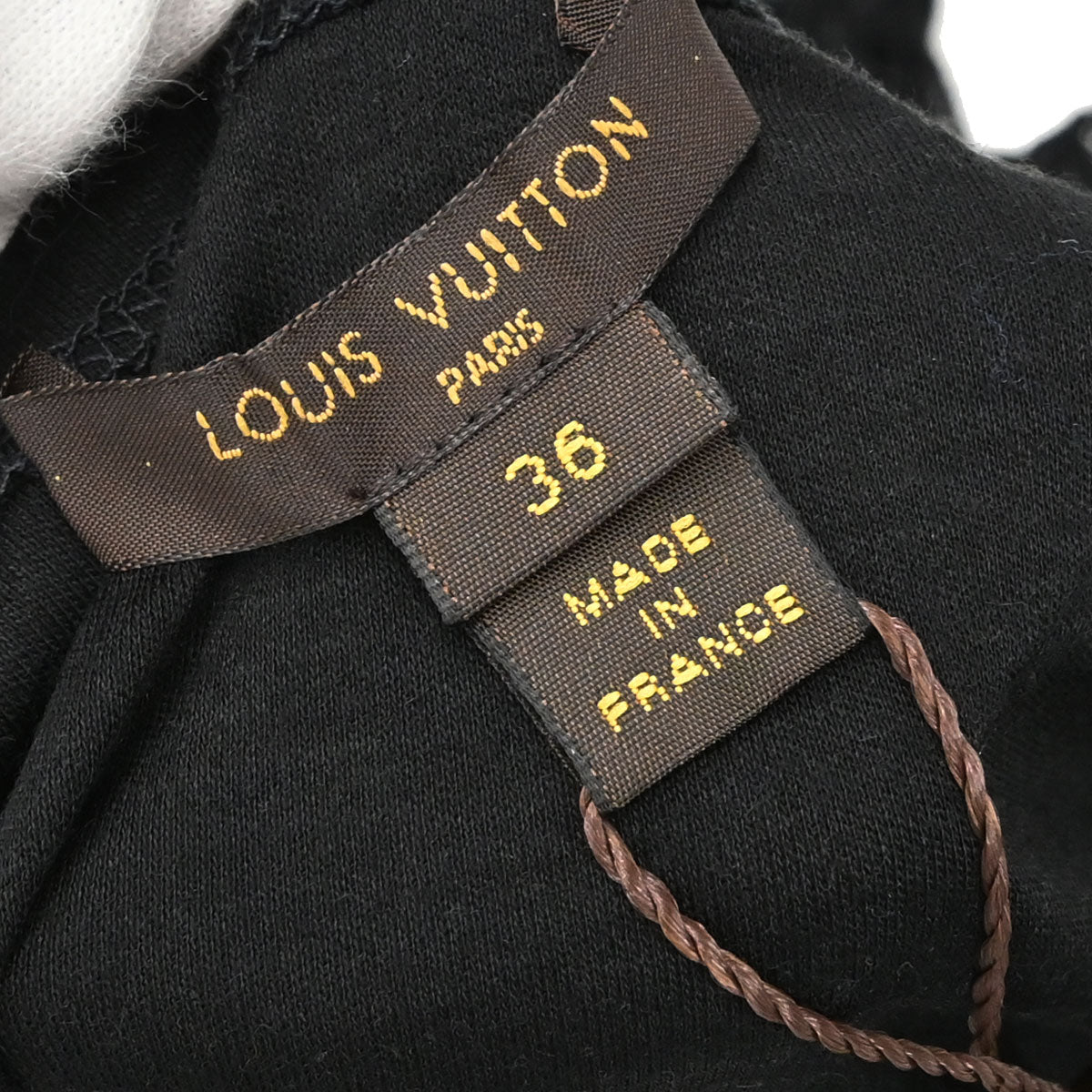 Louis Vuitton 2014 Dress Monogram Lace Black #36